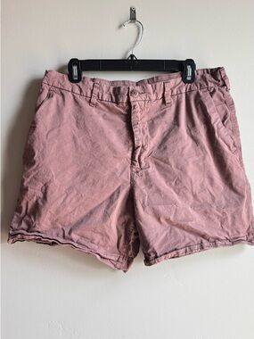 American Eagle Flex Shorts 33 Pink Chino Stretch Casual Euro Summer Resortwear